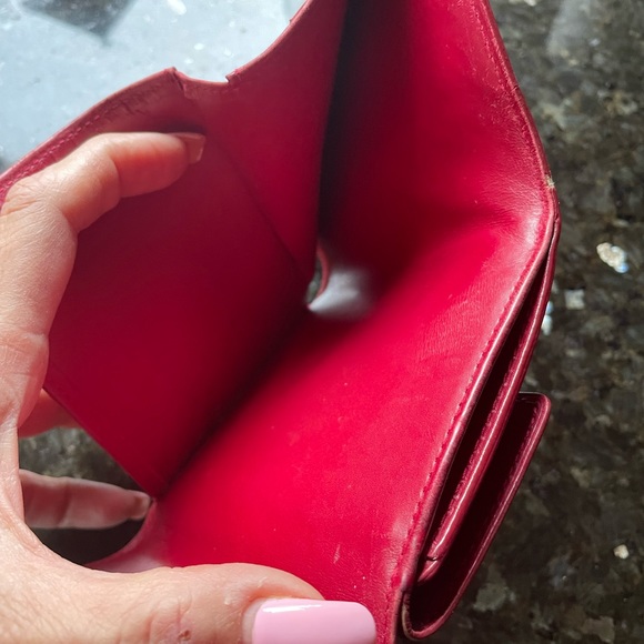 970067E YV Louis Vuitton Wallet Red Monogram Vernis - Picture 4 of 8